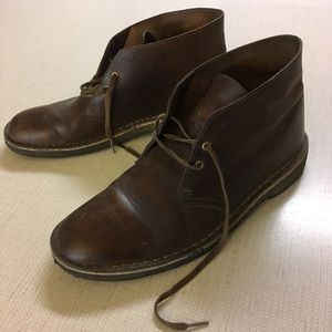 Clark’s Brown Leather Desert Boots